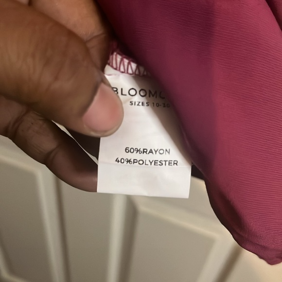 Bloomchic-Solid Keyhole Gathered Dolman Sleeve Blouse US12 - Picture 6 of 6